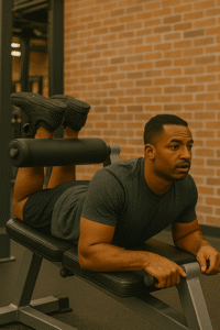 Leg Curls exercise is best exercise to strengthen legs muscles.
