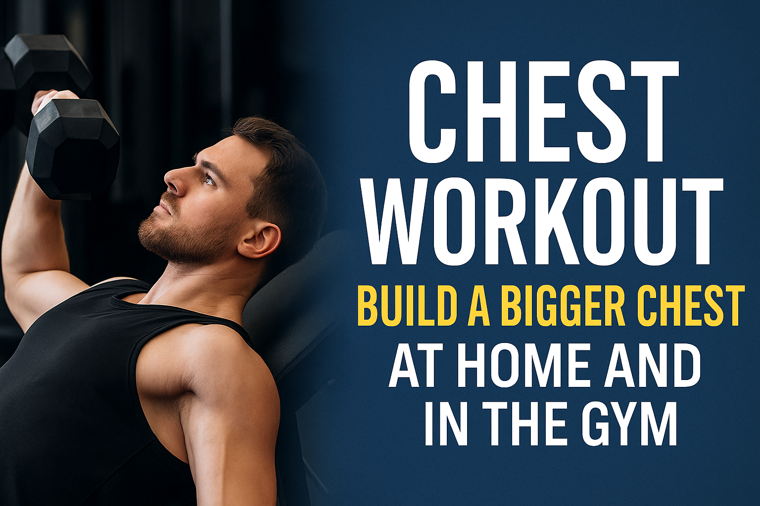Tutorial for chest workout for home and gym lovers. 15 workouts list for chest targeted muscles.