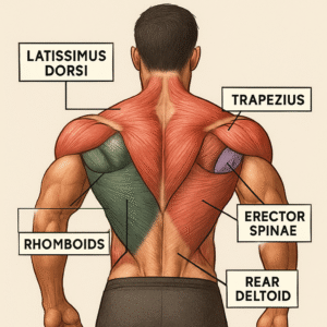 Do back workout to targeted different types of back muscles.