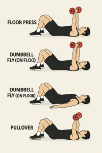 position with dumbbell for chest workout to build bigger chest and massive physics.
