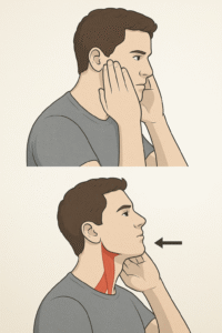 clench your mouth to get perfect sharp jawline at home