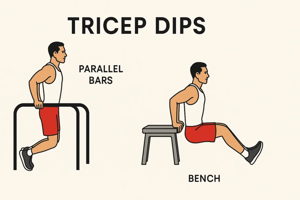 Triceps drips for bigger triceps