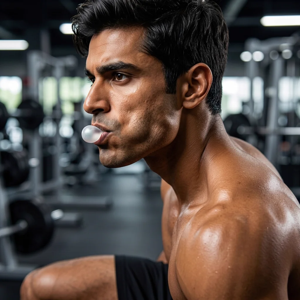 chewing gum exercises for a sharp defined jawline