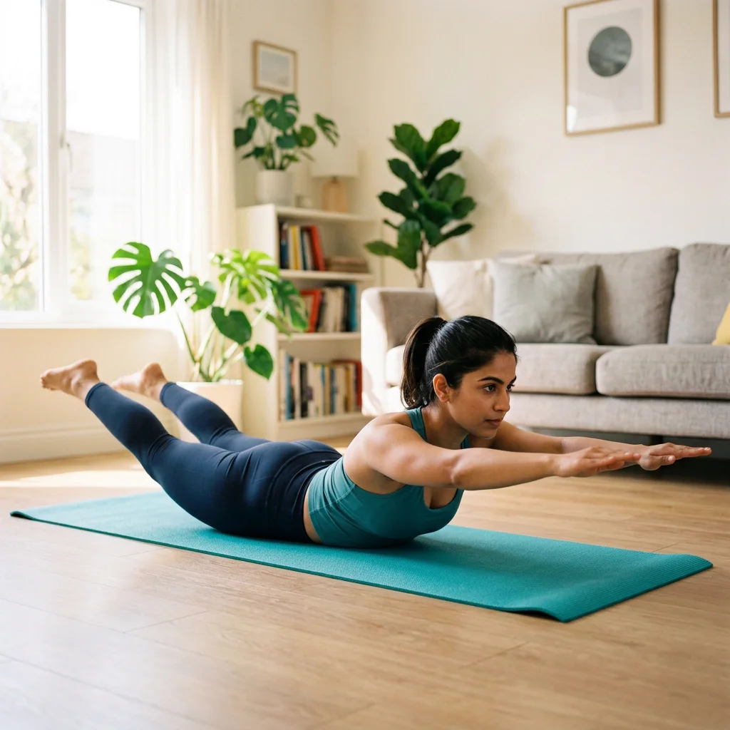 back exercises at home superman posture correction