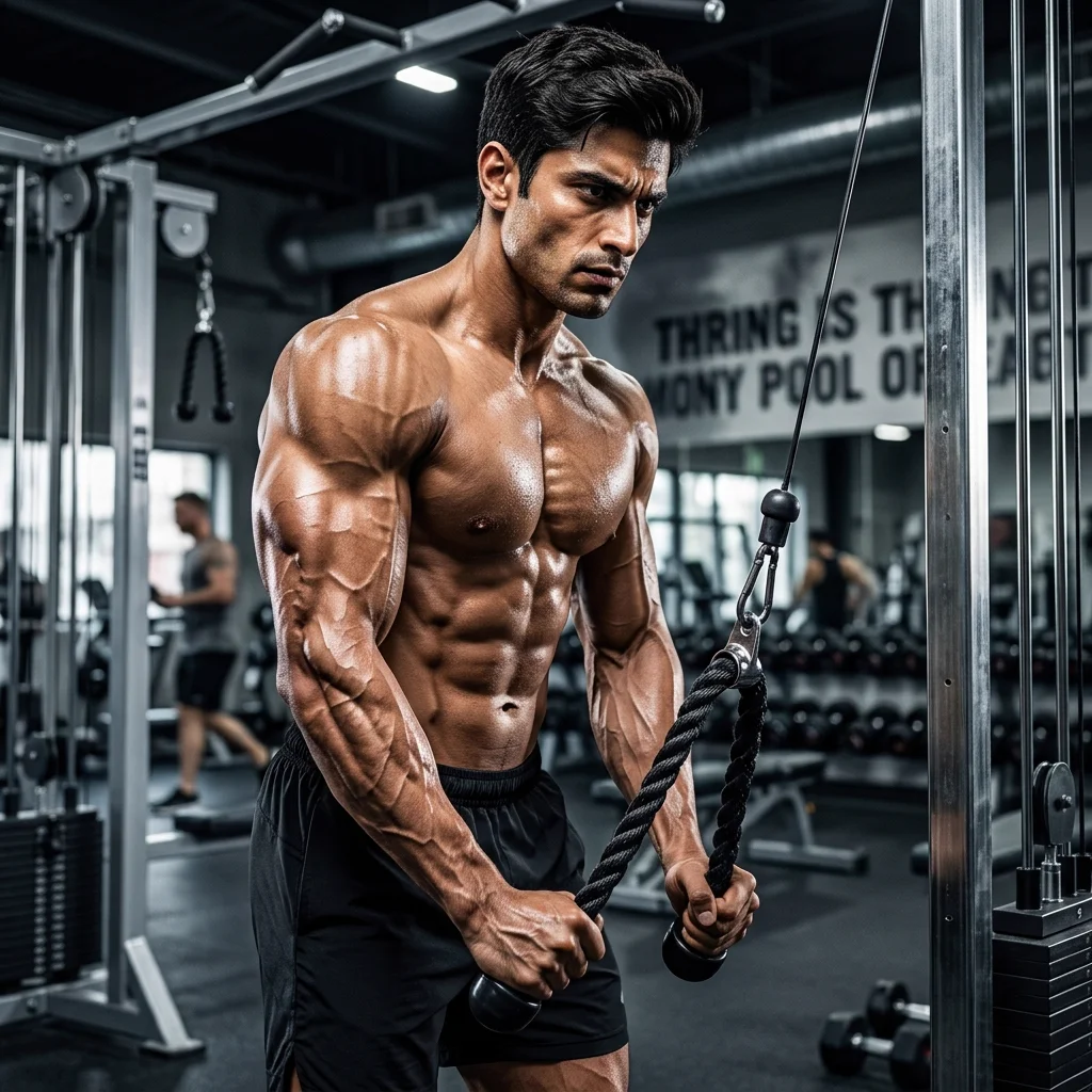 best tricep workout cable pushdowns for arm size and definition